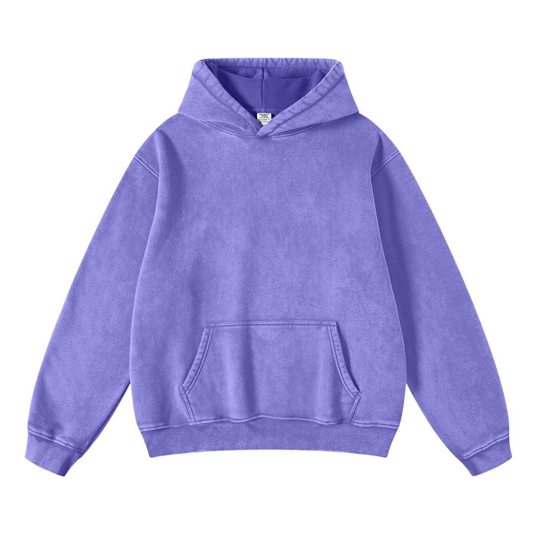 Hoodie Acid Wash Oversize Lunaria