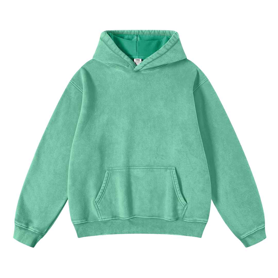 Hoodie Acid Wash Oversize Lunaria