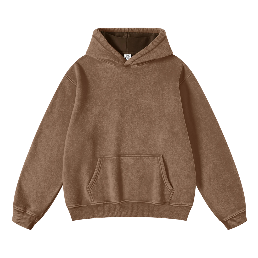Hoodie Acid Wash Oversize Lunaria