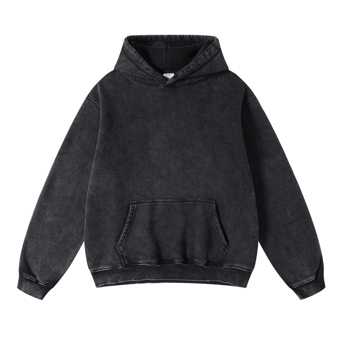 Hoodie Acid Wash Oversize Lunaria