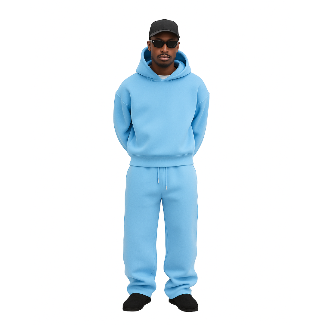 Jogging Bleu Pastel Streetwear Lunaria