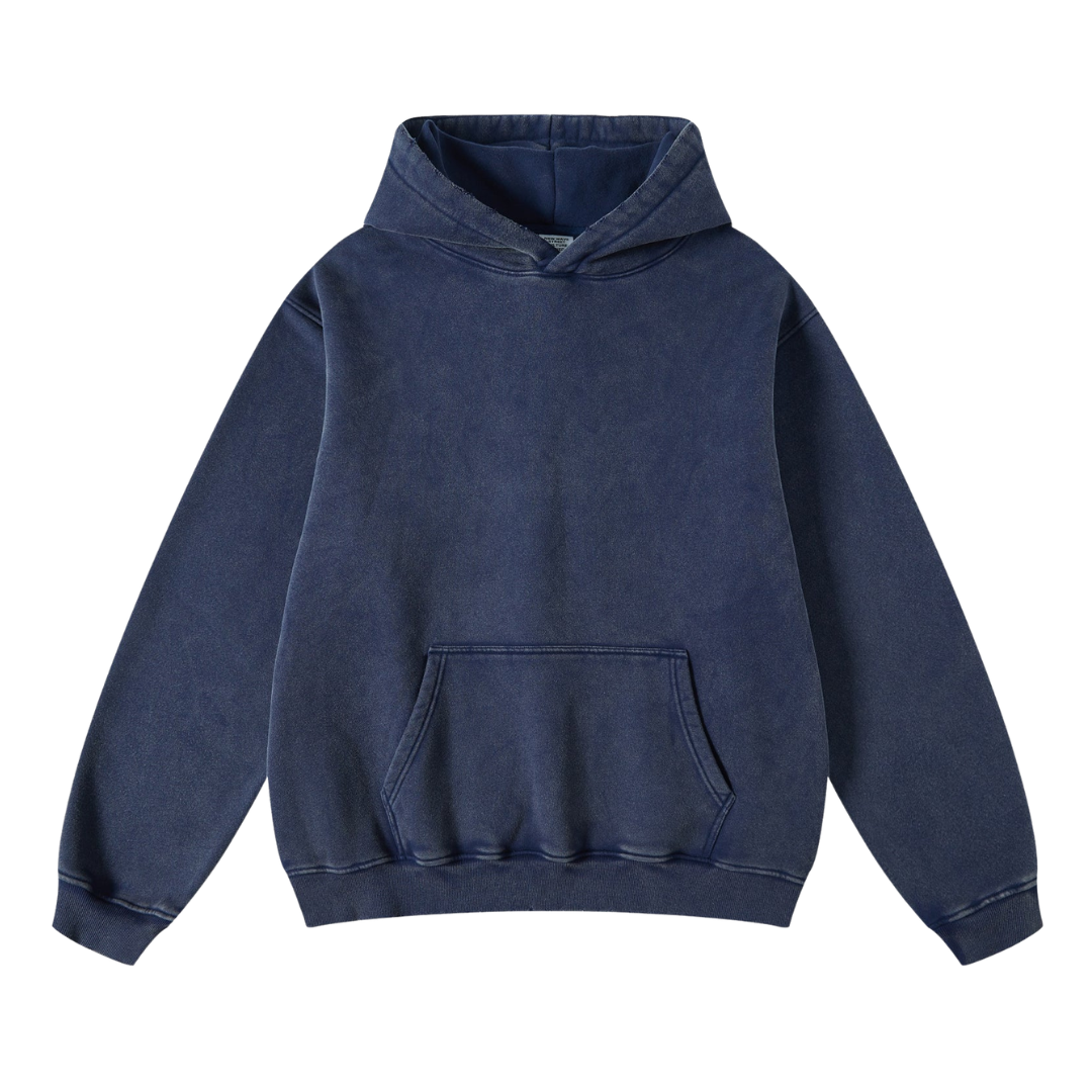 Hoodie Acid Wash Oversize Lunaria