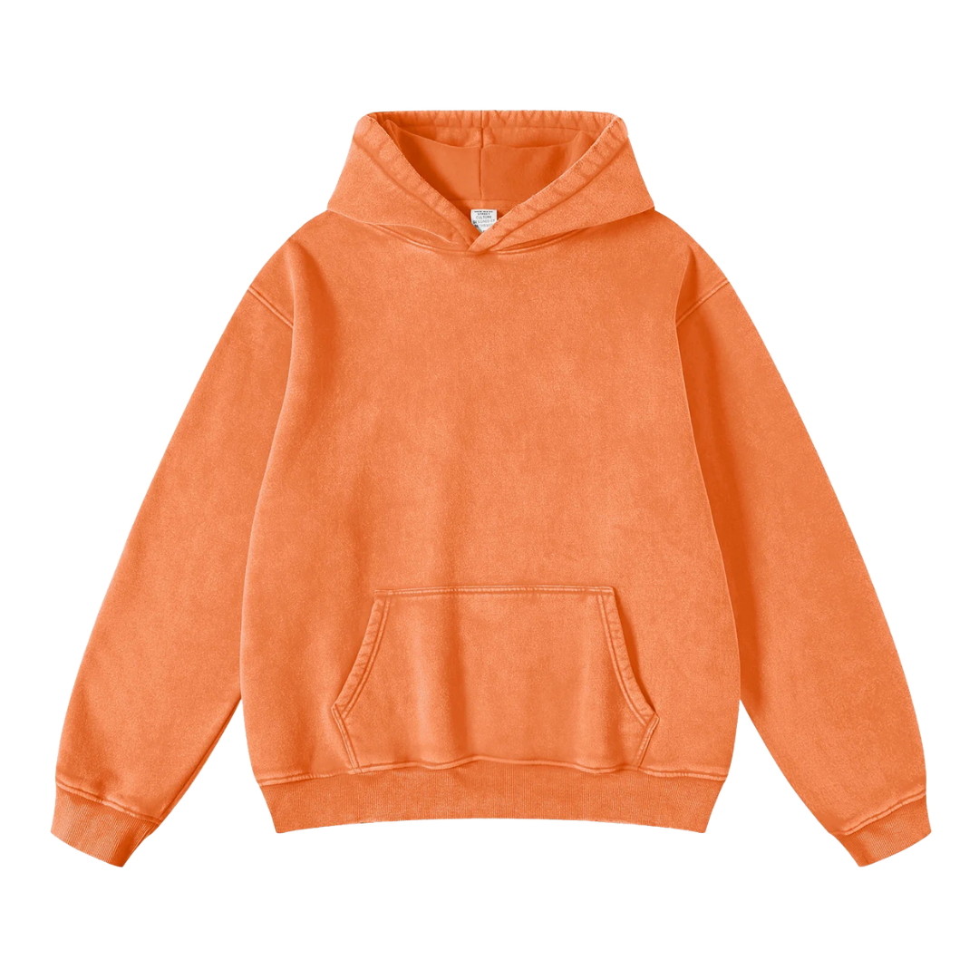 Hoodie Acid Wash Oversize Lunaria