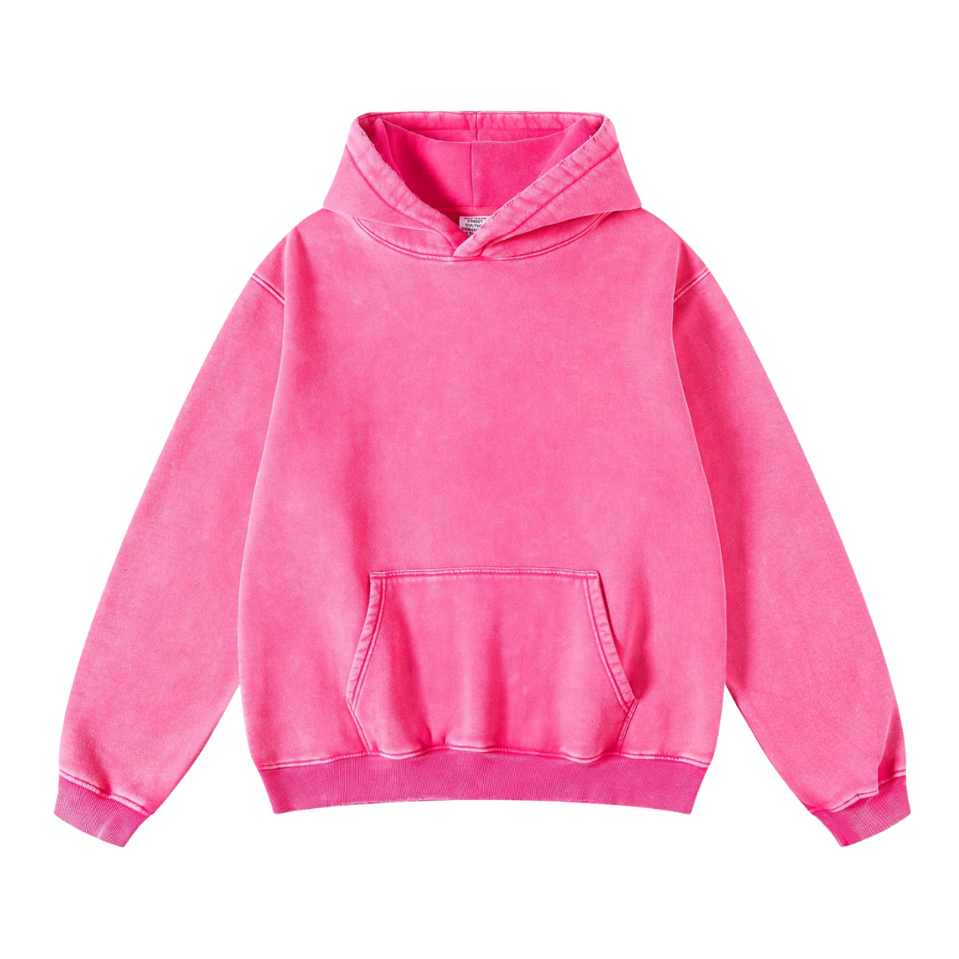 Hoodie Acid Wash Oversize Lunaria