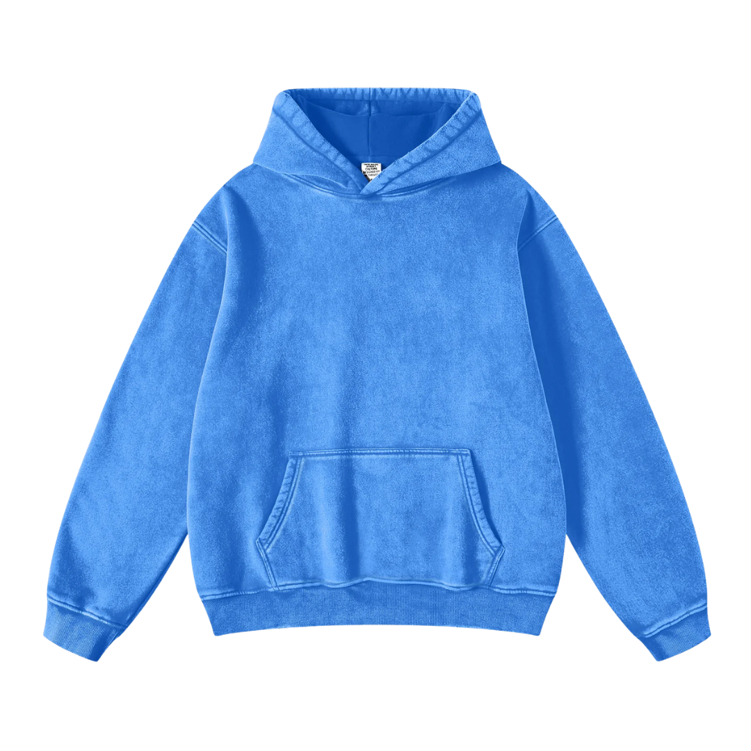 Hoodie Acid Wash Oversize Lunaria