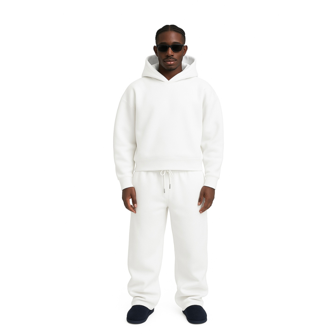 Jogging Blanc Streetwear Lunaria