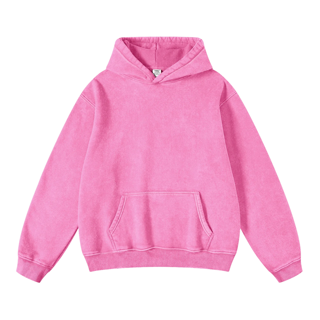 Hoodie Acid Wash Oversize Lunaria