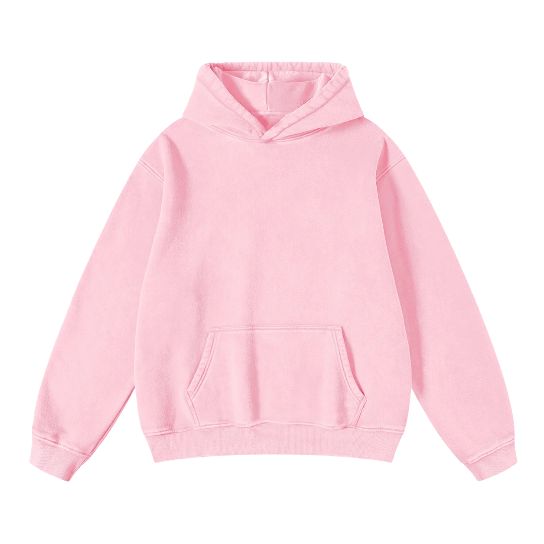 Hoodie Acid Wash Oversize Lunaria