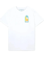 T-shirt  - Blanc / Turquoise