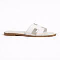 Sandales - Blanc / Marron