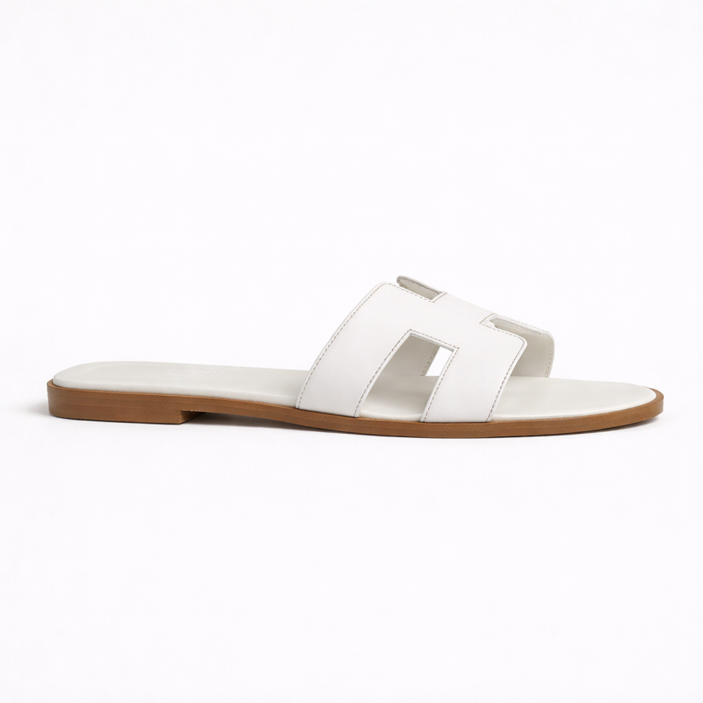 Sandales - Blanc / Marron