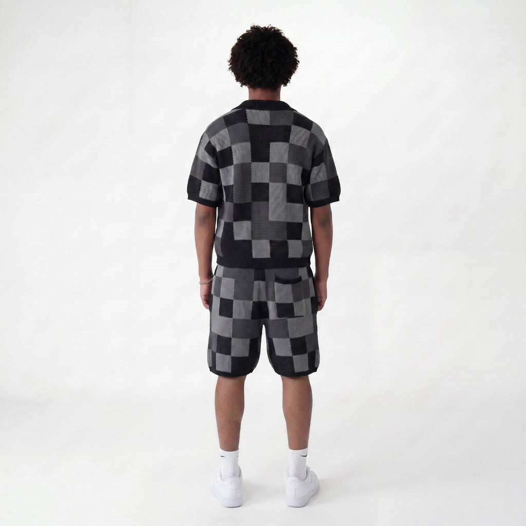 Ensemble Jacquard Noir Streetwear Lunaria