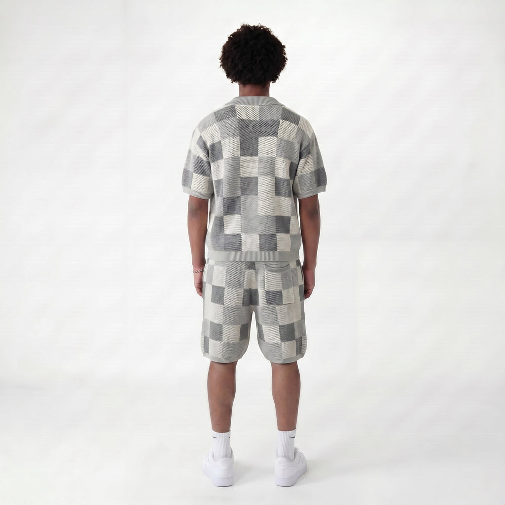 Ensemble Jacquard Gris Streetwear Lunaria