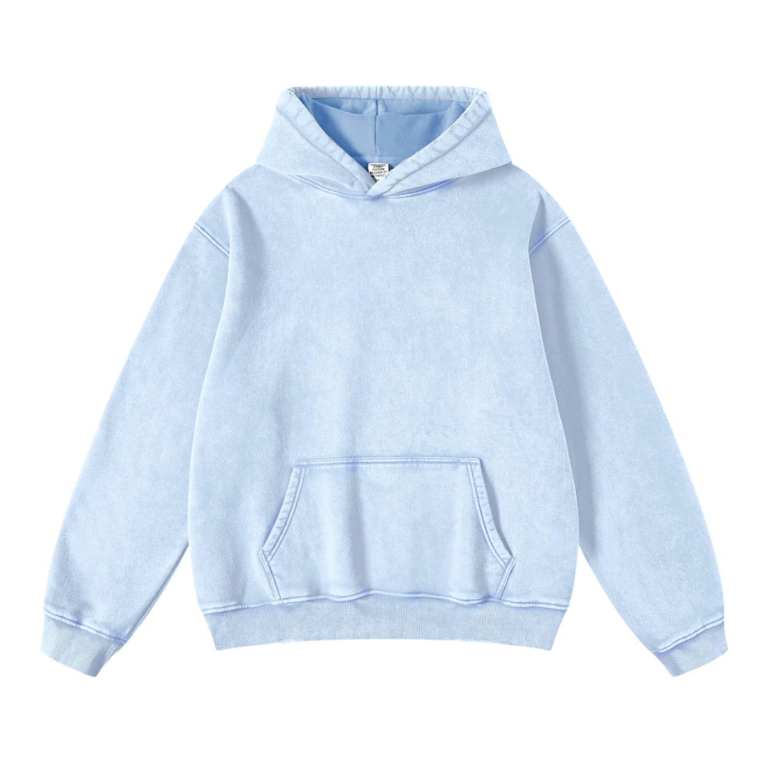Hoodie Acid Wash Oversize Lunaria