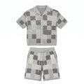 Ensemble Jacquard Gris Streetwear Lunaria