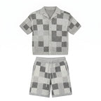 Ensemble Jacquard Gris Streetwear Lunaria