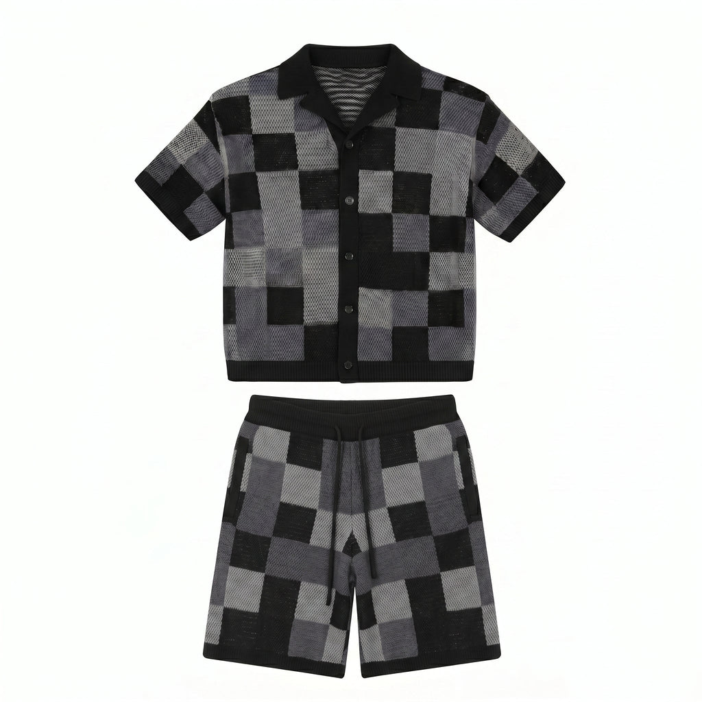 Ensemble Jacquard Noir Streetwear Lunaria
