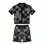 Ensemble Jacquard Noir Streetwear Lunaria