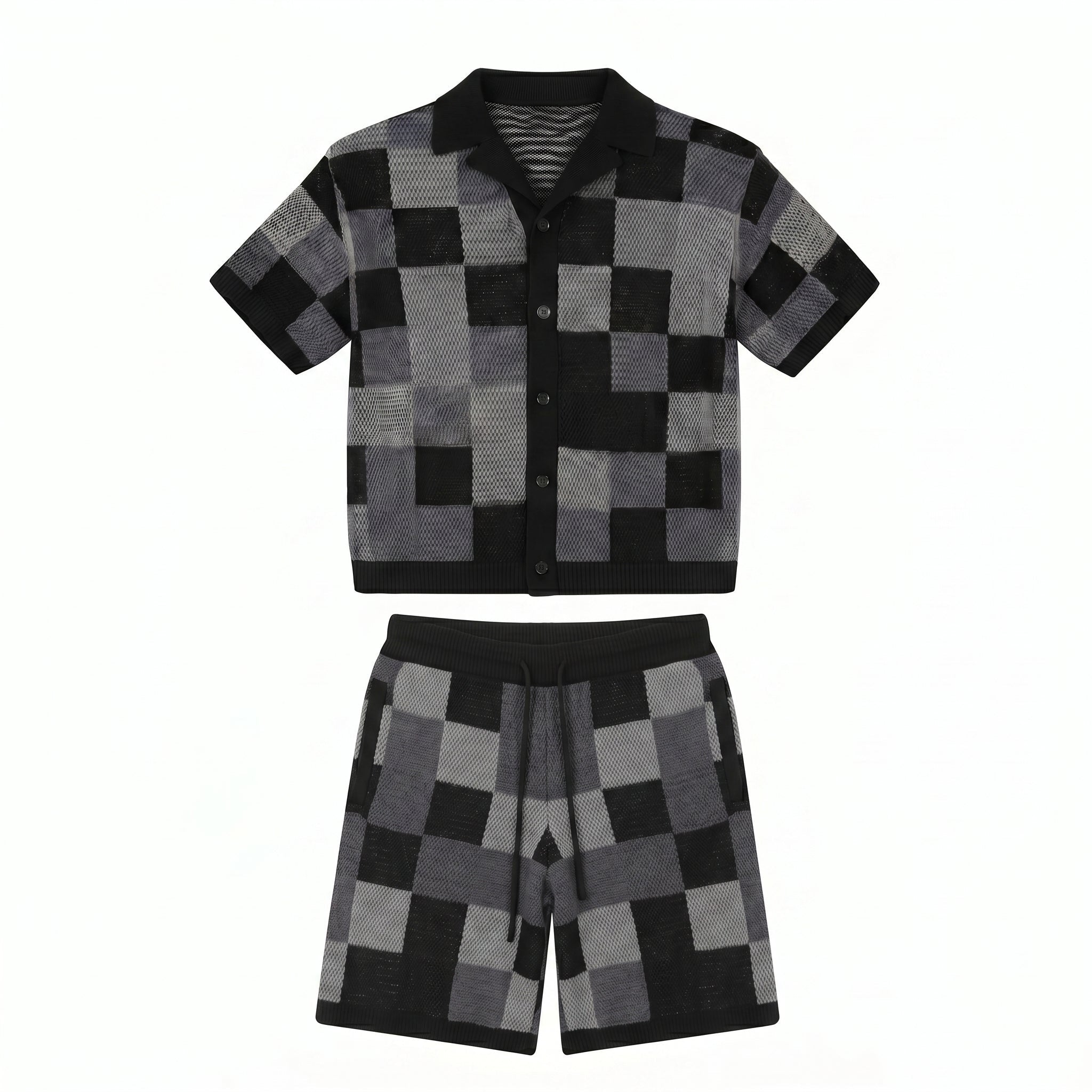 Ensemble Jacquard Noir Streetwear Lunaria