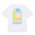 T-shirt  - Blanc / Turquoise