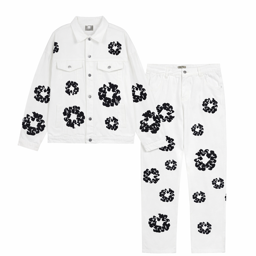 Ensemble en jean - Blanc