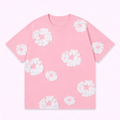 T-shirt - Rose / Blanc
