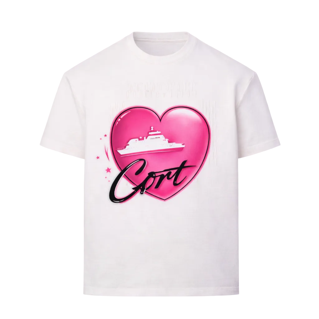 T-shirt - Blanc / Rose