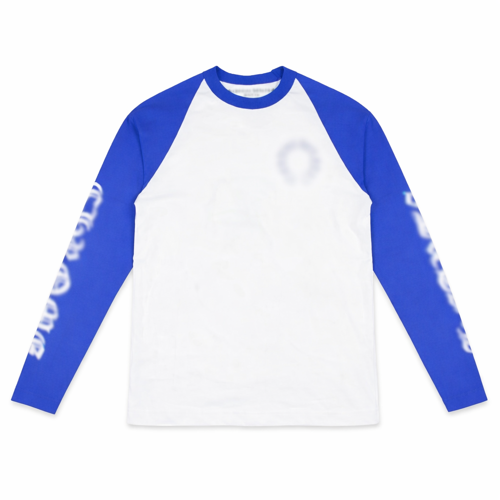 Long Sleeve - Blanc / Bleu