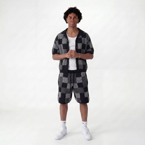 Ensemble Jacquard Noir Streetwear Lunaria