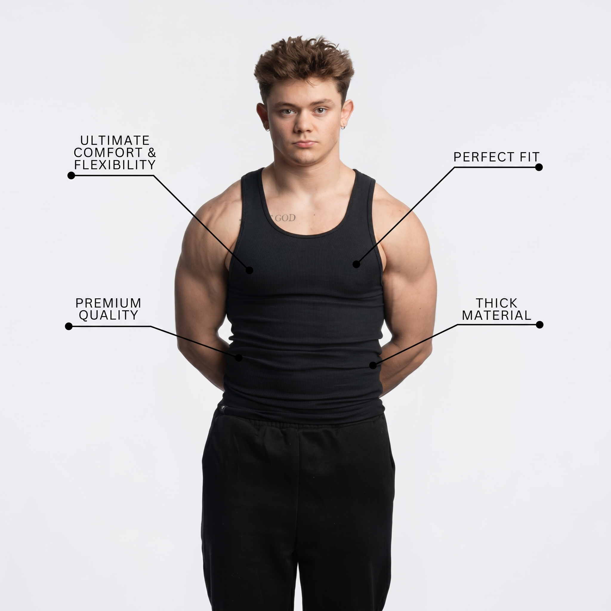 Pack 3 Débardeurs Slim Fit Lunaria